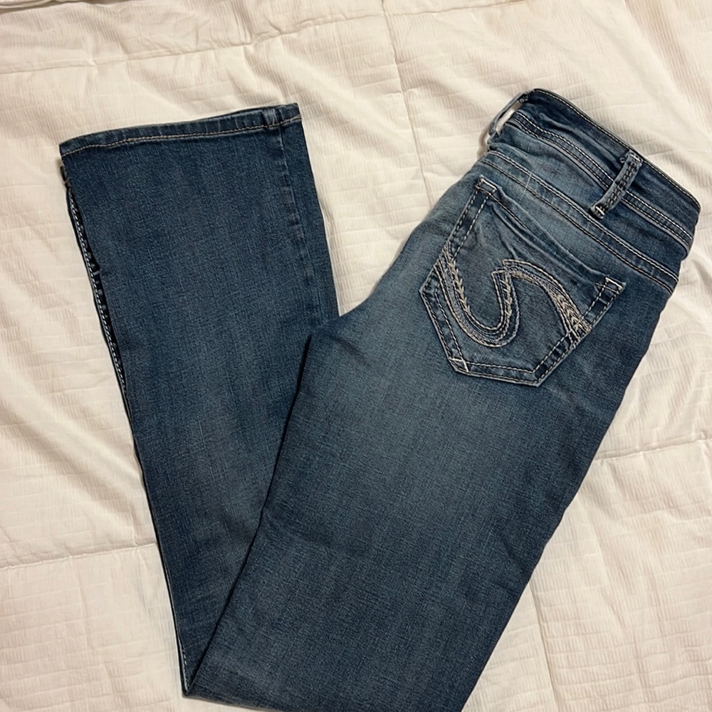 Silver Jeans Tuesday Slim Boot Mid Rise 30” x 33” fits like 31.5”